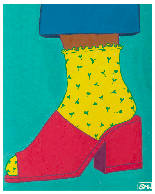 Posca Shoe Print